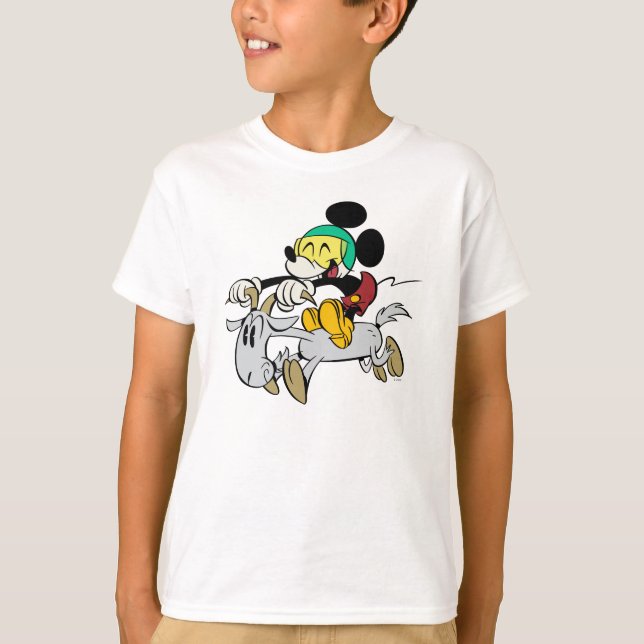 French Mickey | Happy on Vespa T-Shirt (Front)
