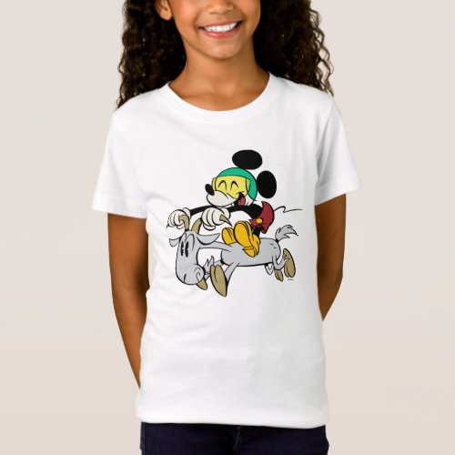French Mickey  Happy on Vespa T_Shirt