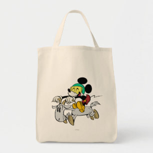 French Mickey Happy on Vespa Tote Bag