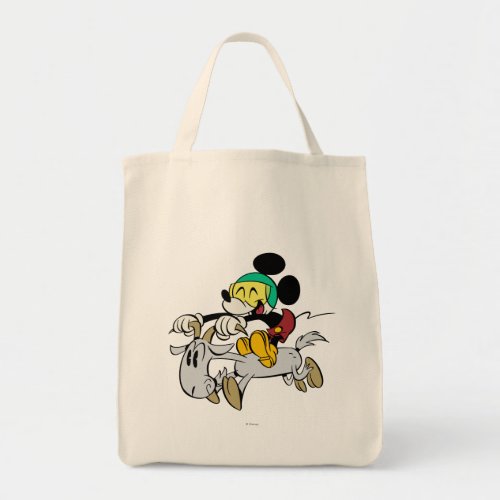 French Mickey  Happy on Vespa Tote Bag