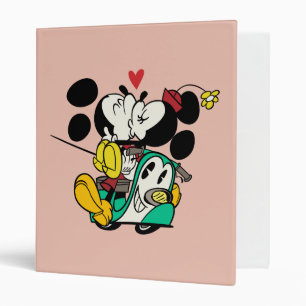 French Mickey Mickey and Minnie Kissing Binder