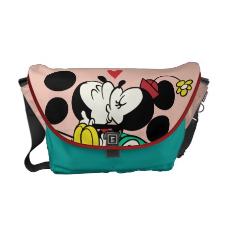 French Mickey | Mickey And Minnie Kissing Messenger Bag