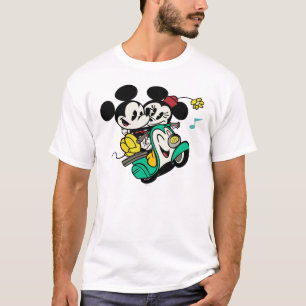 French Mickey Mickey and Minnie on Vespa T-Shirt
