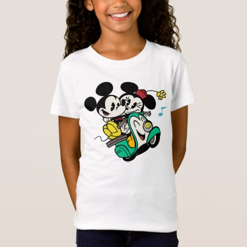 French Mickey  Mickey and Minnie on Vespa T_Shirt