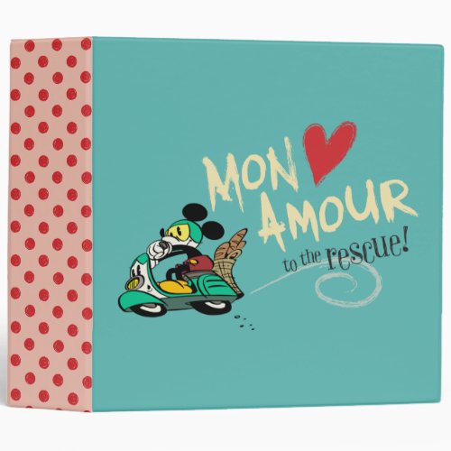 French Mickey  Mon Amour Binder