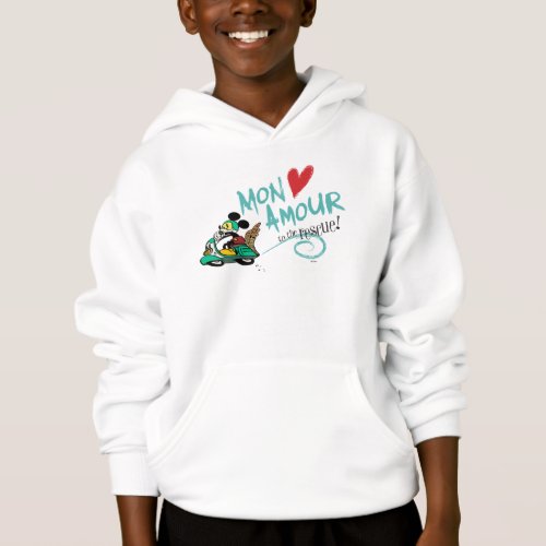 French Mickey  Mon Amour Hoodie