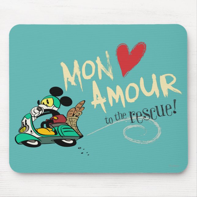 French Mickey | Mon Amour Mouse Pad (Front)