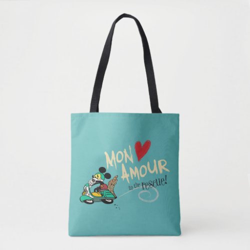 French Mickey  Mon Amour Tote Bag