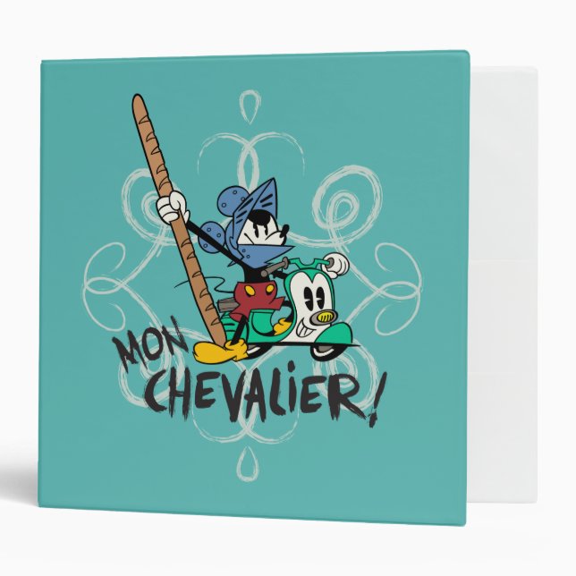 French Mickey | Mon Chevalier! 3 Ring Binder (Front/Inside)