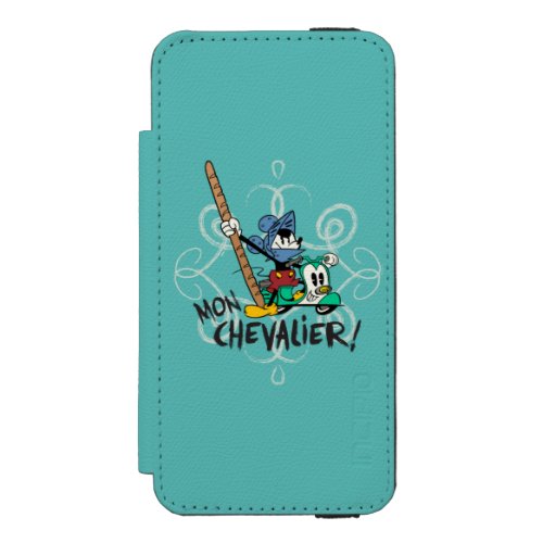 French Mickey  Mon Chevalier Wallet Case For iPhone SE55s