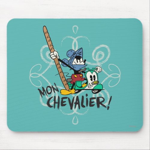 French Mickey  Mon Chevalier Mouse Pad