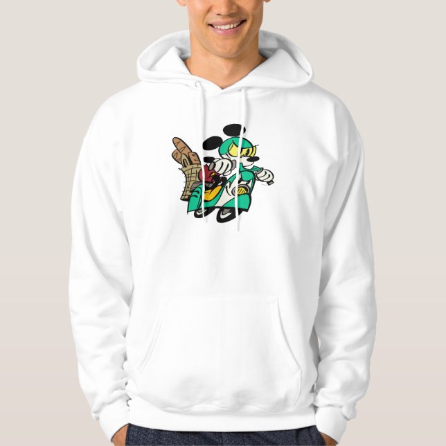 French Mickey | Racing in Vespa Hoodie (Front)