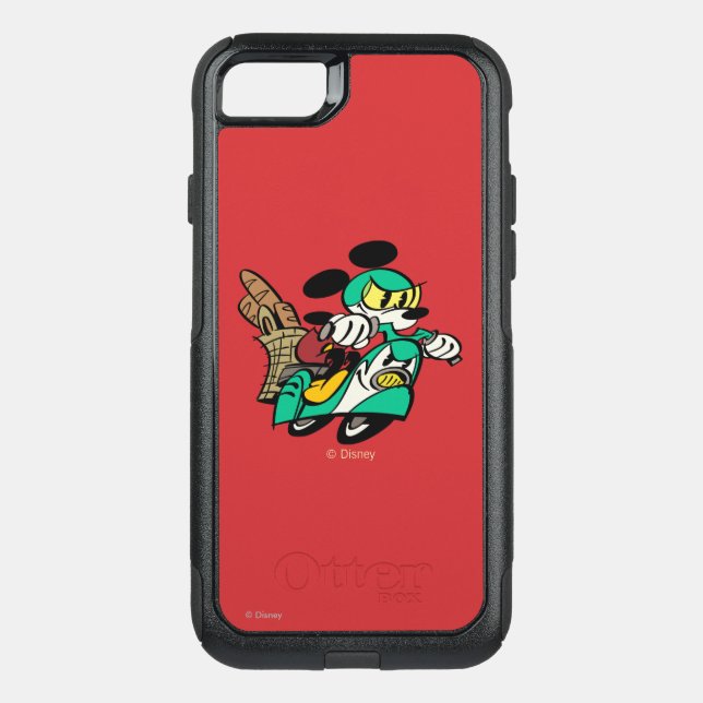 French Mickey | Racing in Vespa Otterbox iPhone Case (Back)