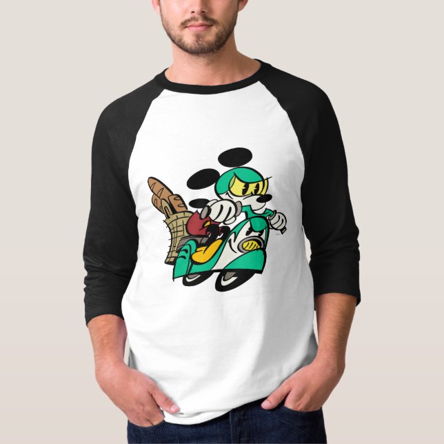 French Mickey | Racing in Vespa T-Shirt (Front)