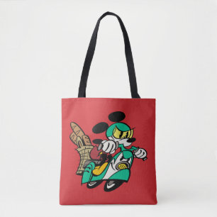 French Mickey Racing in Vespa Tote Bag