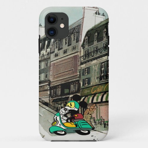 French Mickey  Speeding Vespa iPhone 11 Case