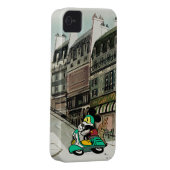 French Mickey | Speeding Vespa Case-Mate iPhone Case (Back/Right)