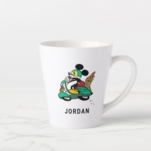 French Mickey  Speeding Vespa Latte Mug