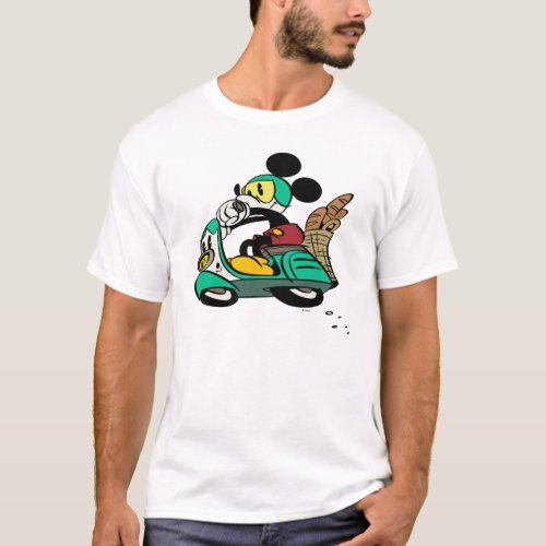 French Mickey  Speeding Vespa T_Shirt