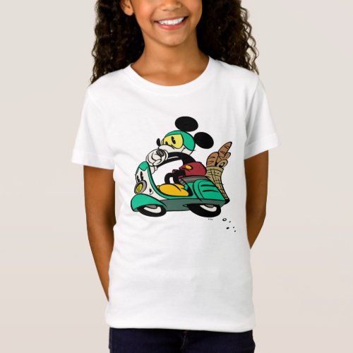 French Mickey  Speeding Vespa T_Shirt