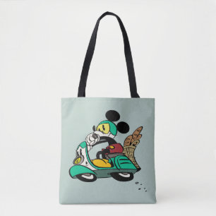 French Mickey Speeding Vespa Tote Bag
