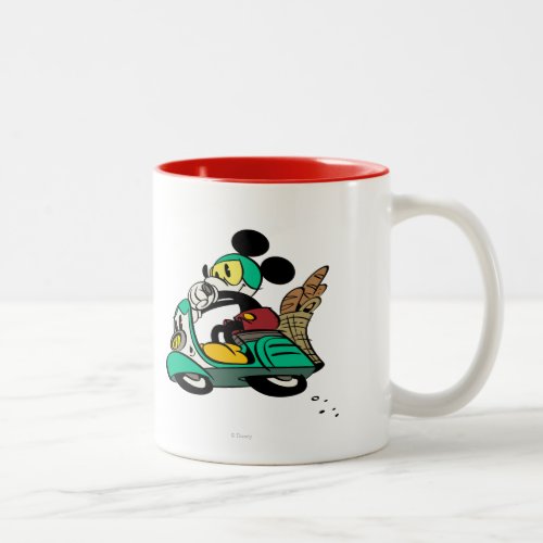 French Mickey  Speeding Vespa Two_Tone Coffee Mug