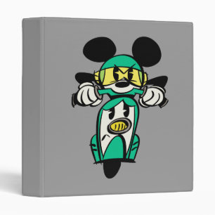 French Mickey Straight Ahead in Vespa Binder