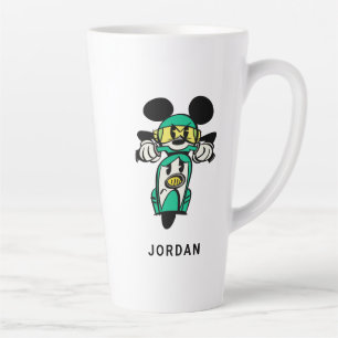 French Mickey Straight Ahead in Vespa Latte Mug