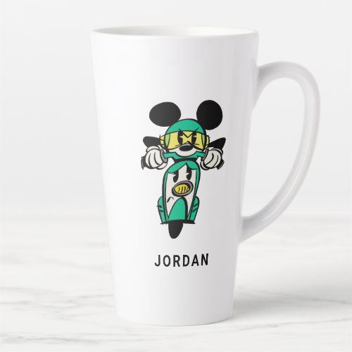 French Mickey  Straight Ahead in Vespa Latte Mug
