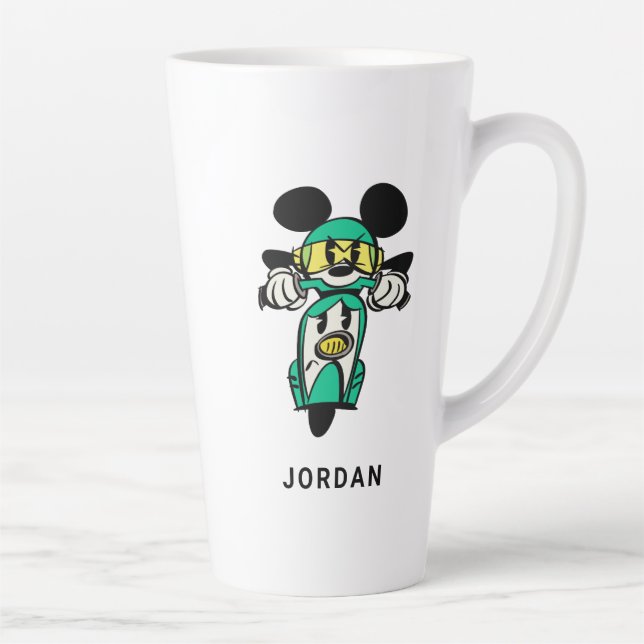 French Mickey | Straight Ahead in Vespa Latte Mug (Right)