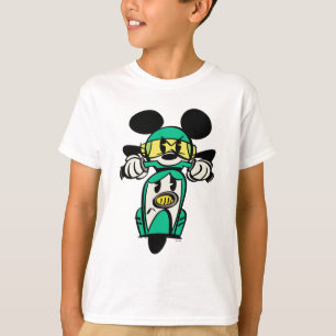 French Mickey Straight Ahead in Vespa T-Shirt