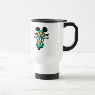 French Mickey Straight Ahead in Vespa Travel Mug