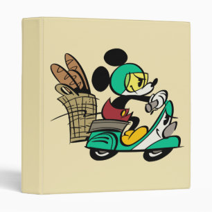 French Mickey   Vespa 3 Ring Binder