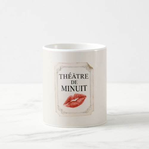 French Midnight Theatre Red Lips Kiss Coffee Mug
