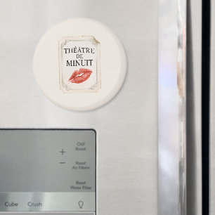 French Midnight Theatre Red Lips Kiss Magnet