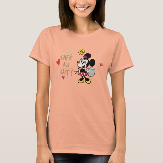 French Minnie | Caf� au Lait? T-Shirt (Front)