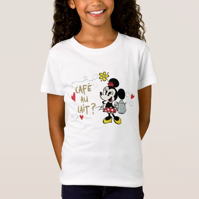 French Minnie | Caf� au Lait? T-Shirt (Front)