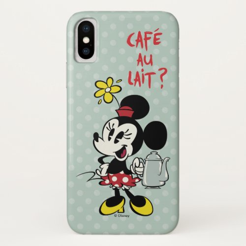 French Minnie  Minnie with Teapot iPhone X Case