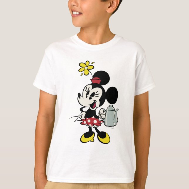 French Minnie | Minnie with Teapot T-Shirt (Front)