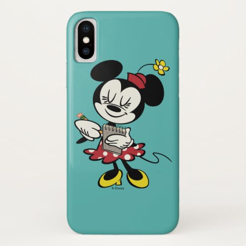 French Minnie  Waitress iPhone X Case