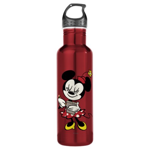 French Minnie  Waitress Stainless Steel Water Bottle