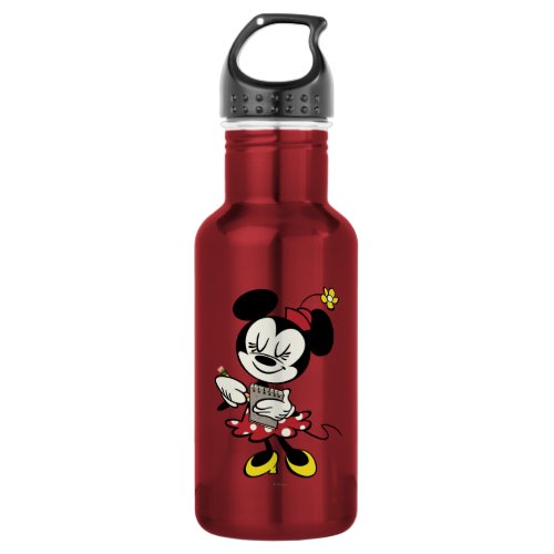 French Minnie  Waitress Water Bottle