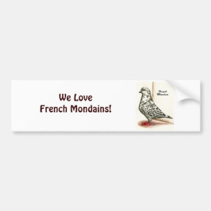 French Mondain 1973 Bumper Sticker