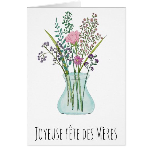 French mothers day Pink bouquet of flowers