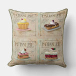 French Multi Patisserie Pillow at Zazzle