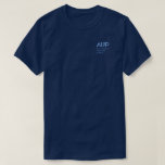 French Navy AUP Unisex T-shirt<br><div class="desc">Regular fit with AUP accent logo in blue</div>