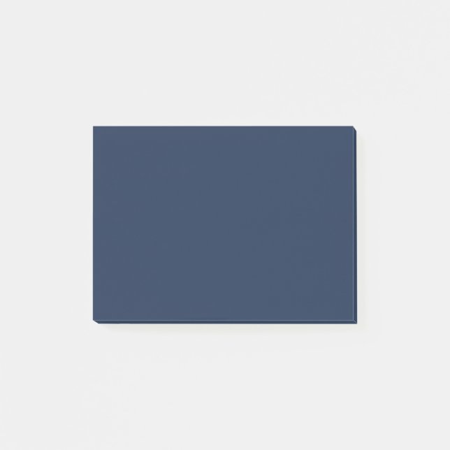 French Navy Blue Solid Color Post-it Notes (Front)