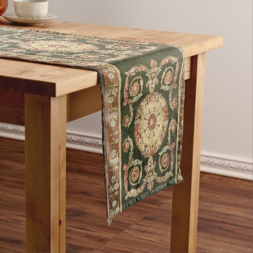 French Neoclassical Aubusson Short Table Runner