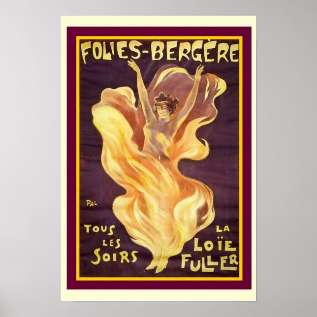 French New "Folies Bergere" 13 x 19 poster (Front)