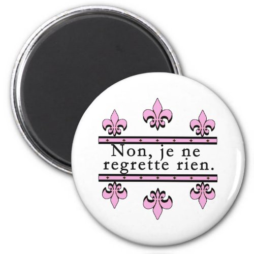 French No Regrets Products Magnet